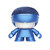 Портативная колонка Bluetooth XOOPAR mini Xboy Metallic, синий