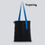 Шоппер Superbag black (чёрный с голубым)
