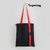 Шоппер Superbag black с ремувкой 4sb (чёрный с красным)