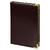 Ежедневник полудатированный Classic Pristine Gold А5, темно-коричневый с золотом, с металлическими уголками, в твердой обложке с поролоном