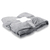 Плед флисовый SUPER SOFT COMFORT TRAVEL, серый